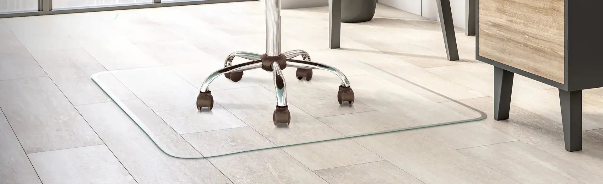 glass chair mat