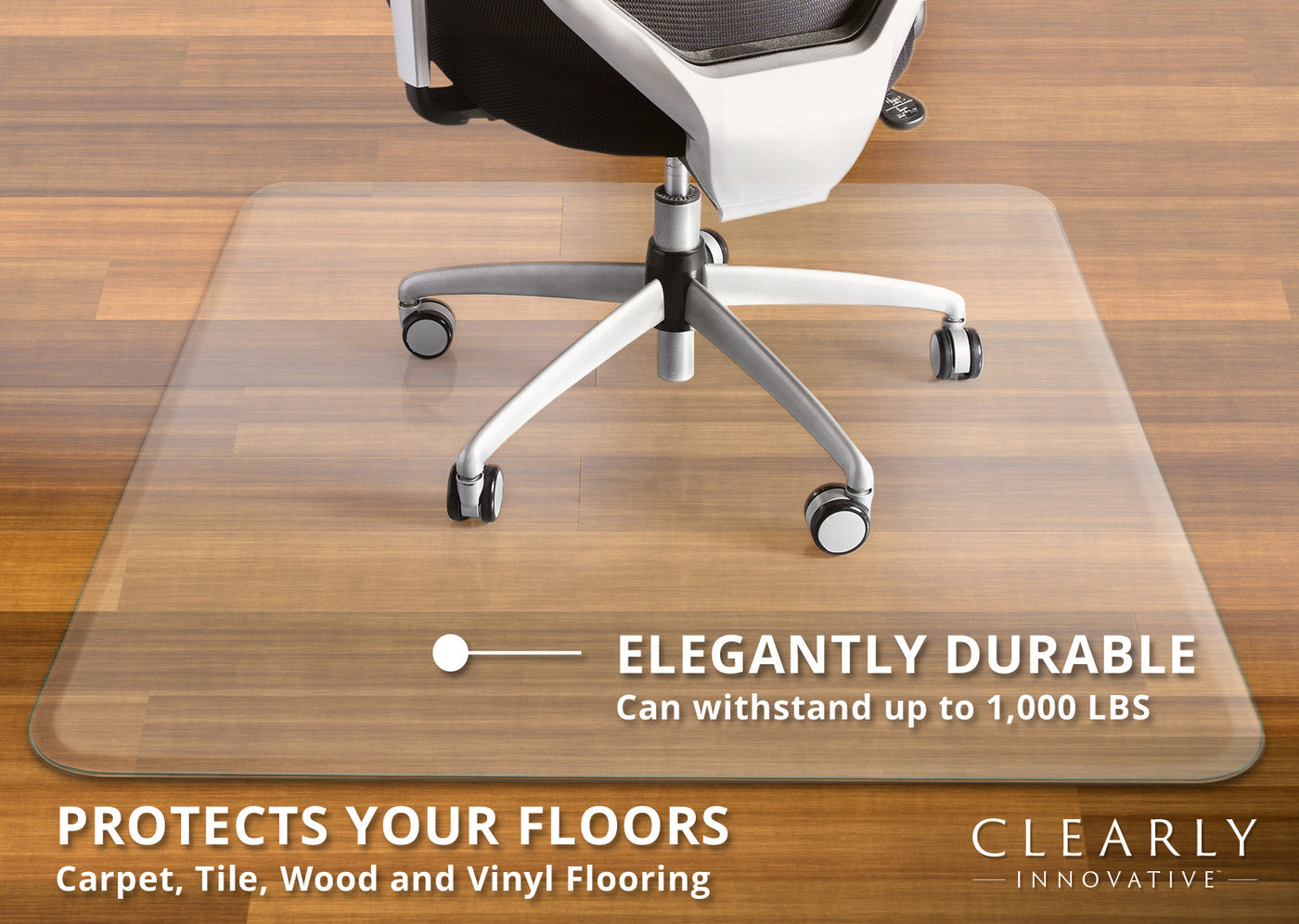 Tabbed Office Chair Floor Mat Clearly Innovative